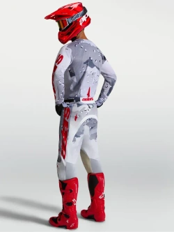 Bluza cross Alpinestars MX Racer Air Lone biało-szaro-czerwona
