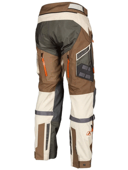 Spodnie motocyklowe tekstylne Klim Badlands Pro brązowo-pomarańczowe