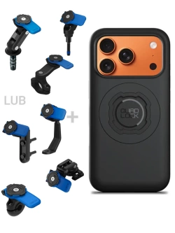 Zestaw na motocykl: etui MAG na telefon iPhone 17 Pro (magnetyczne) + mocowanie Quad Lock