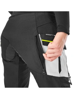 Spodnie motocyklowe damskie tekstylne Shima Tracker czarno-szare