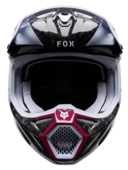 Kask enduro Fox V3 RS Tactile czarno-biały
