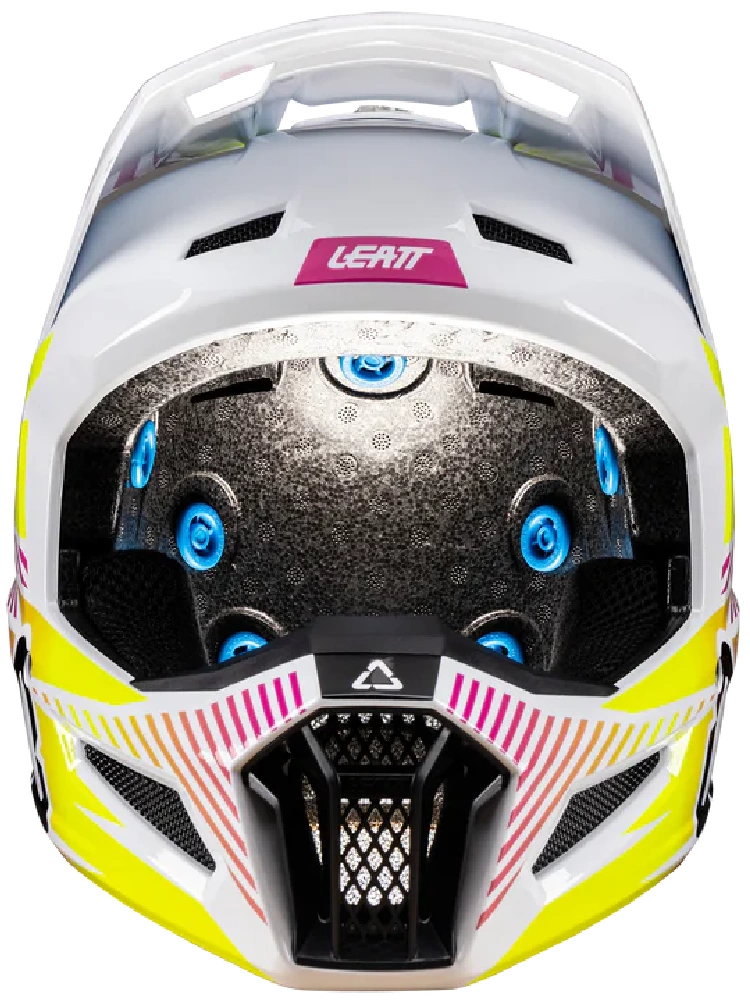 Kask enduro Leatt Moto 3.5 z goglami czarno-biało-żółtymi