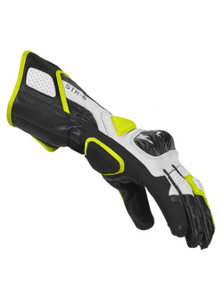 Rękawice motocyklowe Spidi STR-6 czarno-biało-żółte