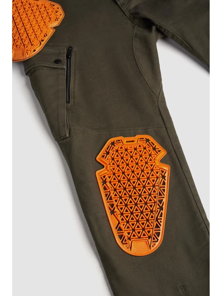 Jeansy motocyklowe Pando Moto Mark AAA zielone