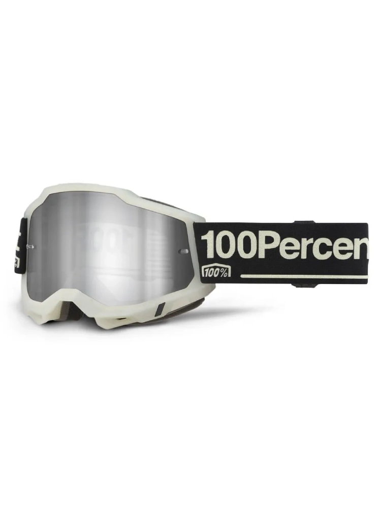 Gogle motocyklowe 100% Accuri 2 z szybką lustrzaną szaro-czarne