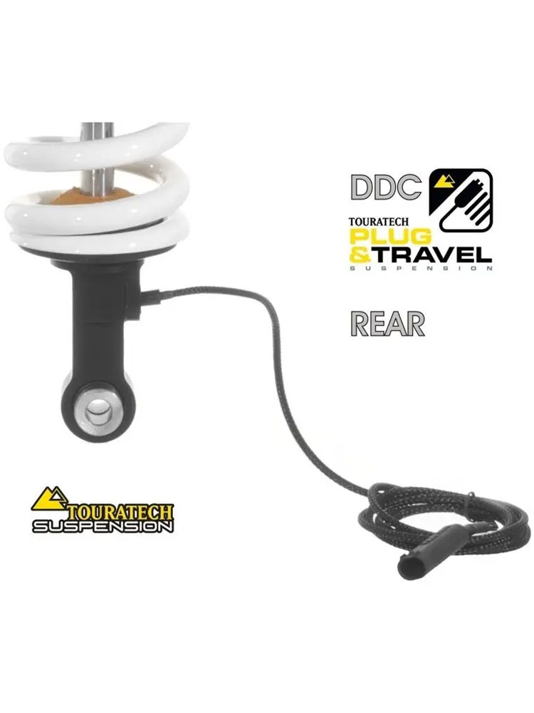 Zestaw amortyzatorów przedni+tylny DDA / Plug & Travel Touratech BMW R1200GS Adventure (17-21) /R1250GS Adventure (17-24)