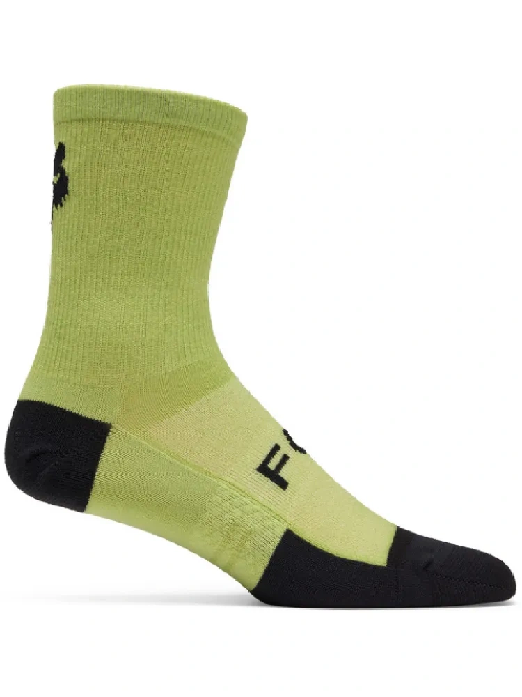 Skarpety Fox 6 Flexair Merino czarno-zielono-żółte