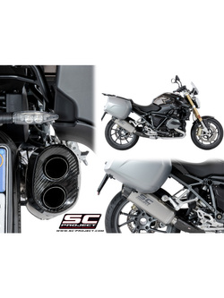 Tłumik SC-Project, Adventure, Titanium + Carbon (SLIP ON) - BMW R 1200 R / RS [17-18]