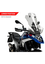 Szyba motocyklowa turystyczna PUIG BMW R 1300 GS (23-24) lekko przyciemniana [z deflektorem; do modeli z radarem]