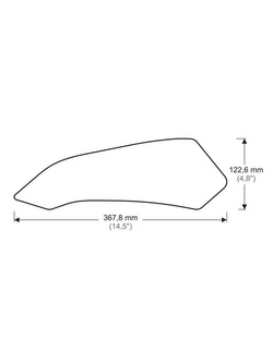 Tankpady boczne Onedesign do Ducati Multistrada 1200 Enduro (16-18)/ 1260 Enduro (19-20) czarne