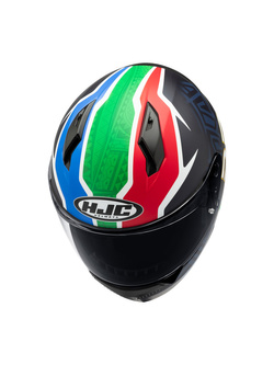 Kask integralny HJC C10 BB33 niebiesko-czerwono-zielony
