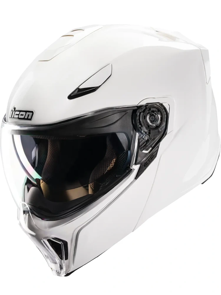 Kask modułowy Icon Threshold Solid biały