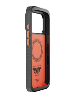 Etui Peak Design Mobile Gnar Case do smartfona Iphone 17 Pro czarno-pomarańczowe