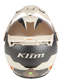 Kask integralny Klim Krios PRO Karbon brązowo-pomarańczowy