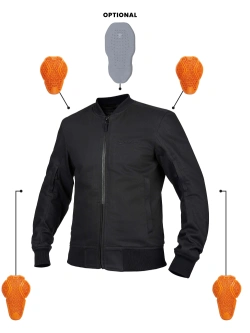 Kurtka motocyklowa tekstylna Pando Moto Ventura czarna