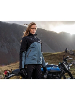 Kurtka przeciwdeszczowa damska Knox Modra czarno-niebieska