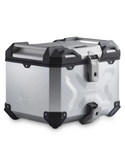 Zestaw: kufer centralny srebrny TRAX ADV + stelaż Adventure-rack SW-Motech BMW R 1300 GS Adventure (24-) [poj.: 38 L]