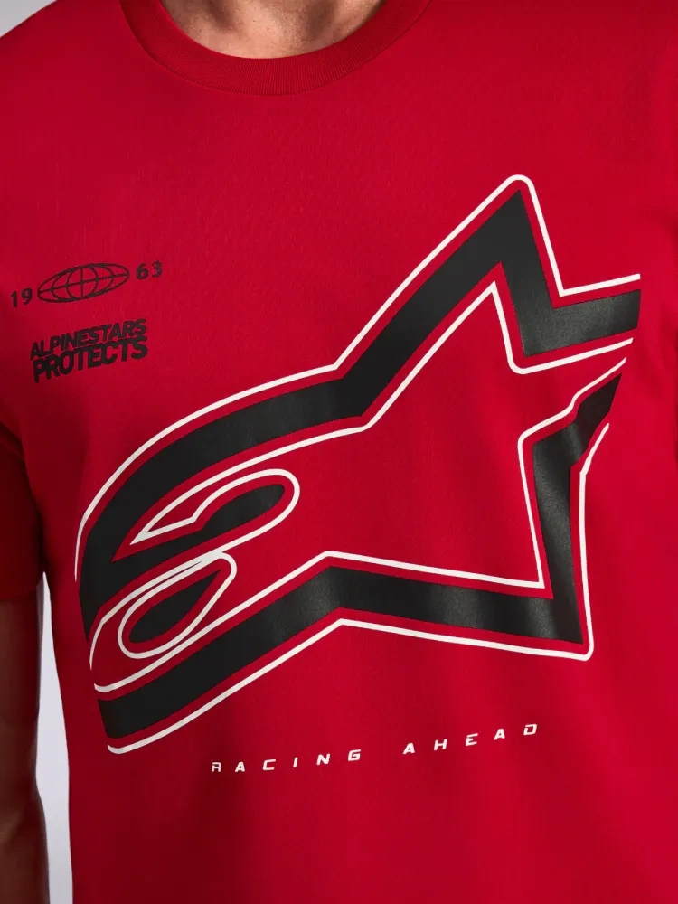 Koszulka z krótkim rękawem Alpinestars Authority CSF czerwona