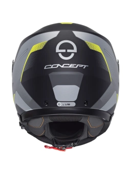 Kask szczękowy Schuberth Concept Tracer czarno-szaro-żółty