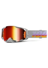 Gogle motocyklowe 100% Armega z szybką lustrzaną szare