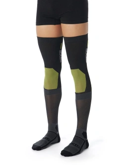 Skarpety SIXS Knee Brace czarno-zielone