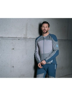 Koszula z ochraniaczami Knox Urbane Pro Move niebiesko-szara