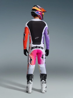 Bluza cross Alpinestars MX Racer Air Portl fioletowo-różowo-biała