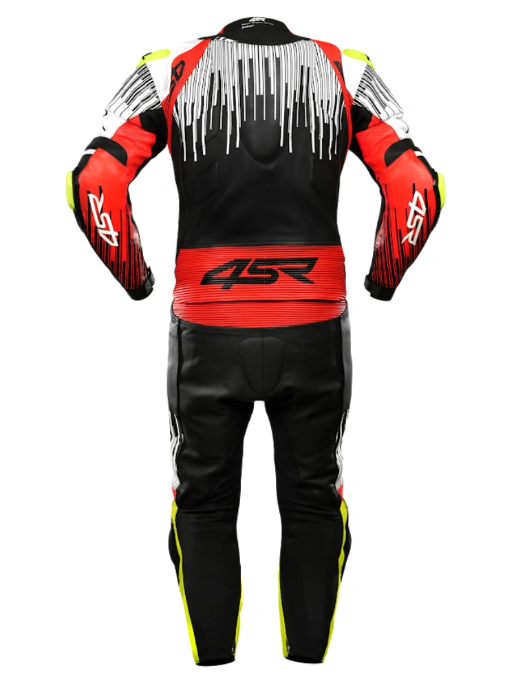 Kombinezon motocyklowy dwuczęściowy 4SR RR Stripes AR czarno-biało-czerwony