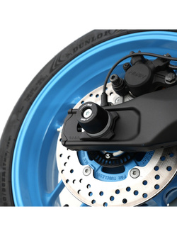 Slidery wahacza R&G Racing Yamaha MT-07 (25-) z rolkami APEX Cotton Reels czarne