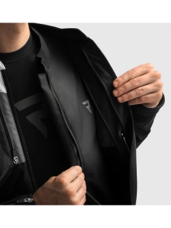 Kurtka motocyklowa tekstylna Rebelhorn Borg II czarno-szaro-czerwona