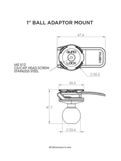 Etui na telefon Samsung Galaxy S20, pokrowiec przeciwdeszczowy oraz uchwyt kulowy Quad Lock