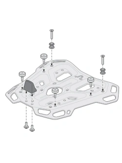 Zestaw: kufer centralny DUSC XL + stelaż Adventure-rack SW-Motech Ducati Multistrada V2/ S (12,13,14) (24-)  [poj.: 55l]