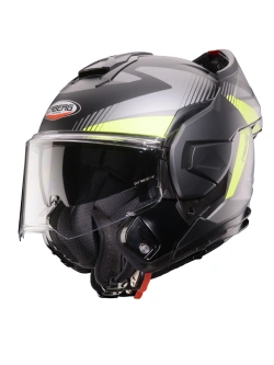 Kask szczękowy Caberg Trip czarno-szary-fluo matowy