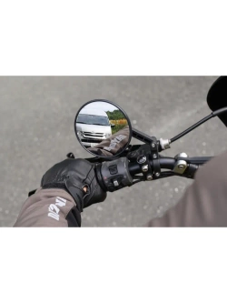 Lusterko motocyklowe krótkie Daytona D-Mirror-18 Nylon do montażu na końcu manetki czarne [adapter]