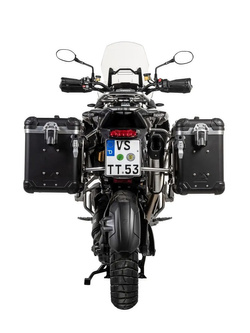 Zestaw: kufry boczne czarne "And-Black" Zega Evo + stelaże Touratech Triumph Tiger 1200 (22-) [poj.: 38+45l]