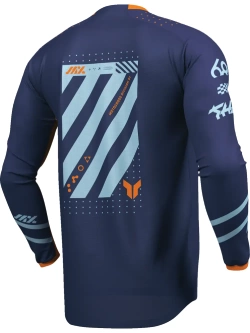 Bluza enduro Thor Launchmode Futura niebiesko-pomarańczowa
