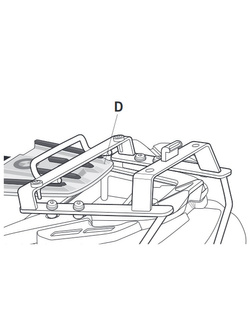 Stelaż pod kufer centralny SHAD Top Master BMW F 650 GS/ Dakar (04-07)/ G 650 GS (10-16)