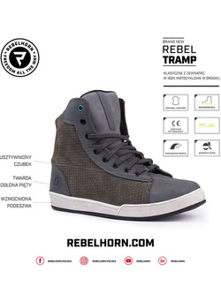 Buty motocyklowe Rebelhorn Tramp szare