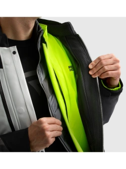 Kurtka motocyklowa tekstylna Rebelhorn Hardy 3.0 czarno-szaro-żółta