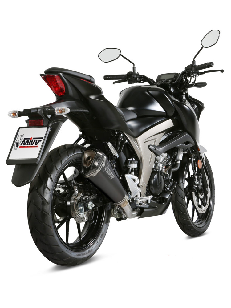 Pełny układ wydechowy (Delta Race) MIVV do Suzuki GSX-R 125 / GSX-S 125 (17-20) czarny