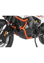 Zestaw: Osłona silnika Rallye Evo czarna + gmole zbiornika paliwa pomarańczowe Touratech KTM 790 Adventure/ R/ 890 Adventure/ R