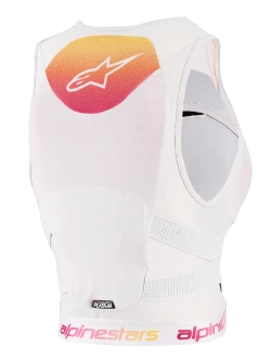 Ochraniacze pleców i klatki piersiowej damski Alpinestars Stella Plasma biało-pomarańczowa
