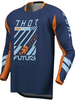 Bluza enduro Thor Launchmode Futura niebiesko-pomarańczowa