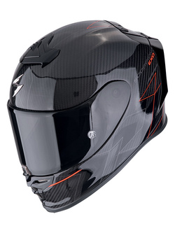 Kask integralny Scorpion Exo-R1 Evo Carbon Air Cynergy czarno-czerwony