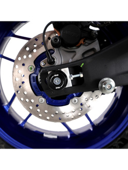 Slidery wahacza R&G Racing Yamaha Tracer 7/ GT (21-) z rolkami APEX Cotton Reels czarne