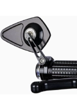 Lusterko motocyklowe uniwersalne Motogadget Mo.view Blade aluminiowe, czarne [długość ramienia: 61 mm]