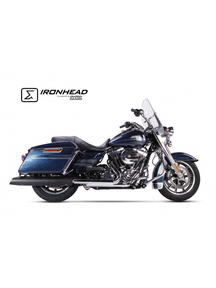 Tłumik motocyklowy IXIL HC2-1B Ironhead Round Harley-Davidson Touring Road King (17-21) na prawą stronę