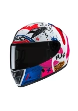 Kask integralny dziecięcy HJC Y10 Mika niebiesko-biały