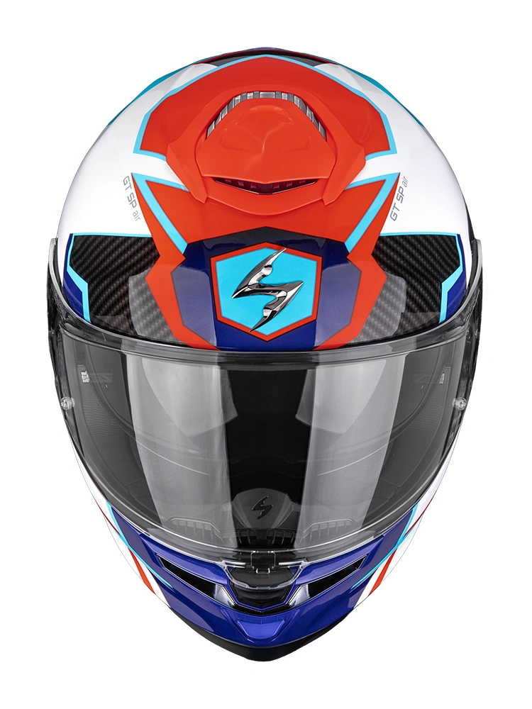 Kask integralny Scorpion EXO-GT SP Air Atlas biało-niebiesko-czerwony