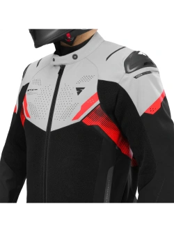 Kurtka motocyklowa tekstylna Shima STX Air G2 szaro-czarno-czerwona